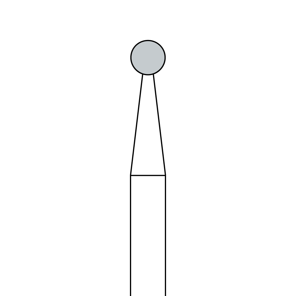 BROCA CIRÚRGICA ALLPORT C141A -ESFÉRICA 2.3mm PEÇA DE MÃO