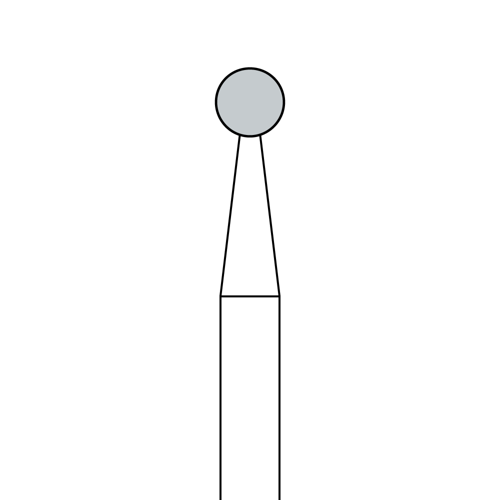 BROCA CIRÚRGICA ALLPORT C141A-ESFÉRICA 2.7mm PEÇA DE MÃO