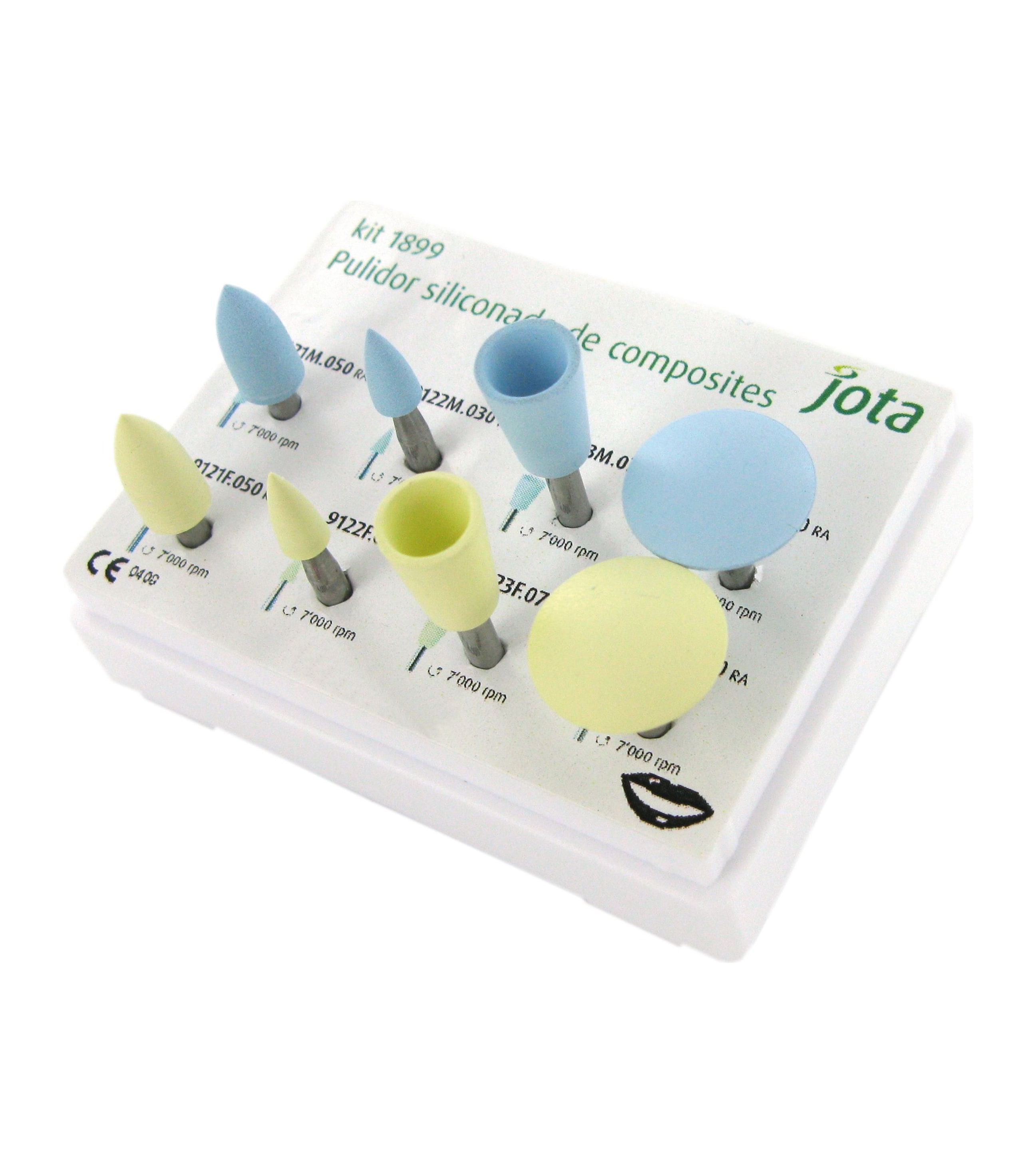 KIT JOTA "SILICON POLISHERS FOR COMPOSITE" POLIDORES PARA RESINA- 2 FASES-CA