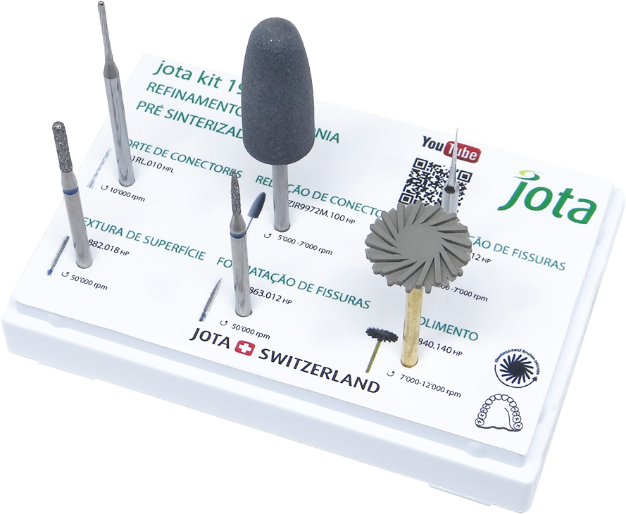 KIT JOTA "REFINAMENTO DE ZIRCÔNIA PRÉ SINTERIZADA"